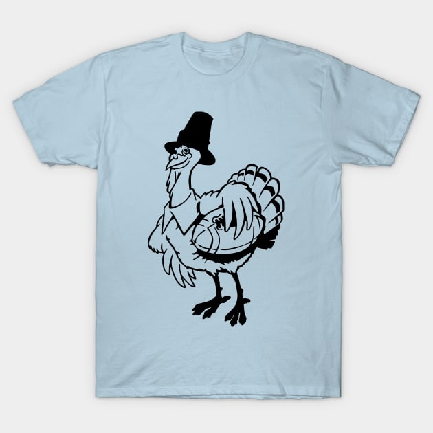 Turkey and Football T-Shirt by baikteman